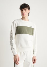 Lacoste UNISEX - Športni pulover - flour/oliv