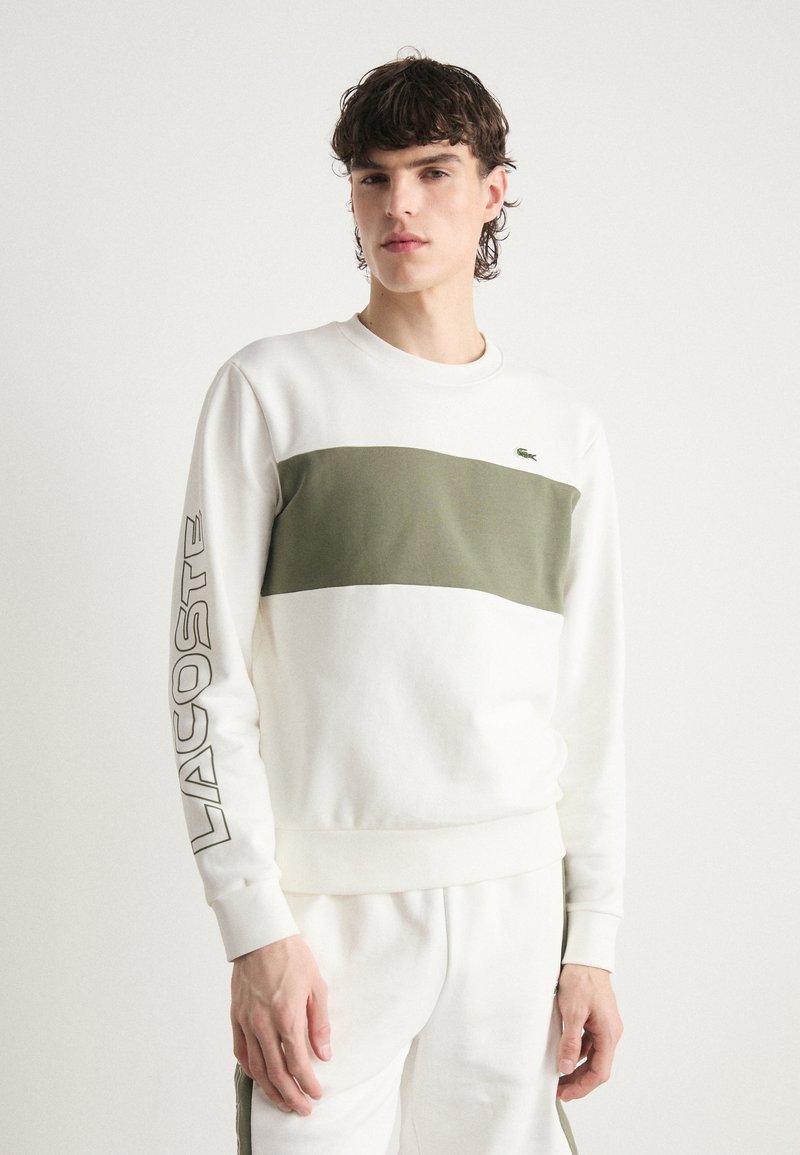 Lacoste UNISEX - Športni pulover - flour/oliv