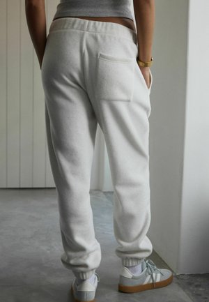 REGULAR FIT - Treningo apatinė dalis - ecru marl