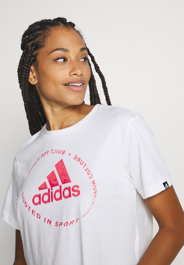 CIRCLED TEE - T-shirt con stampa - white