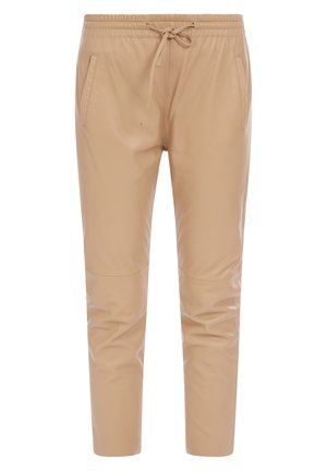 GIFT - Pantalon en cuir - light sand