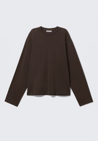 LONG SLEEVED BOXY  - Langarmshirt - dark brown