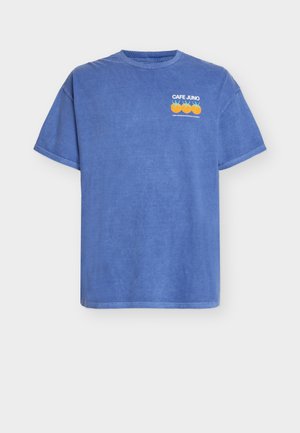 CAFÉ JUNO TEE - Nyomott mintás póló - blue