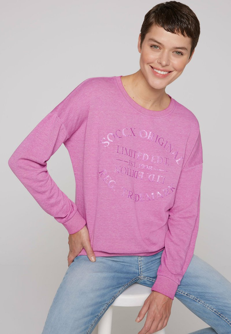 Soccx Sweatshirt Camp David Pullover Herren Pink Soccx Camp David