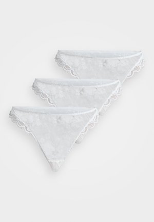 BRIEF THONG 3 PACK​ - Tango nohavičky - white