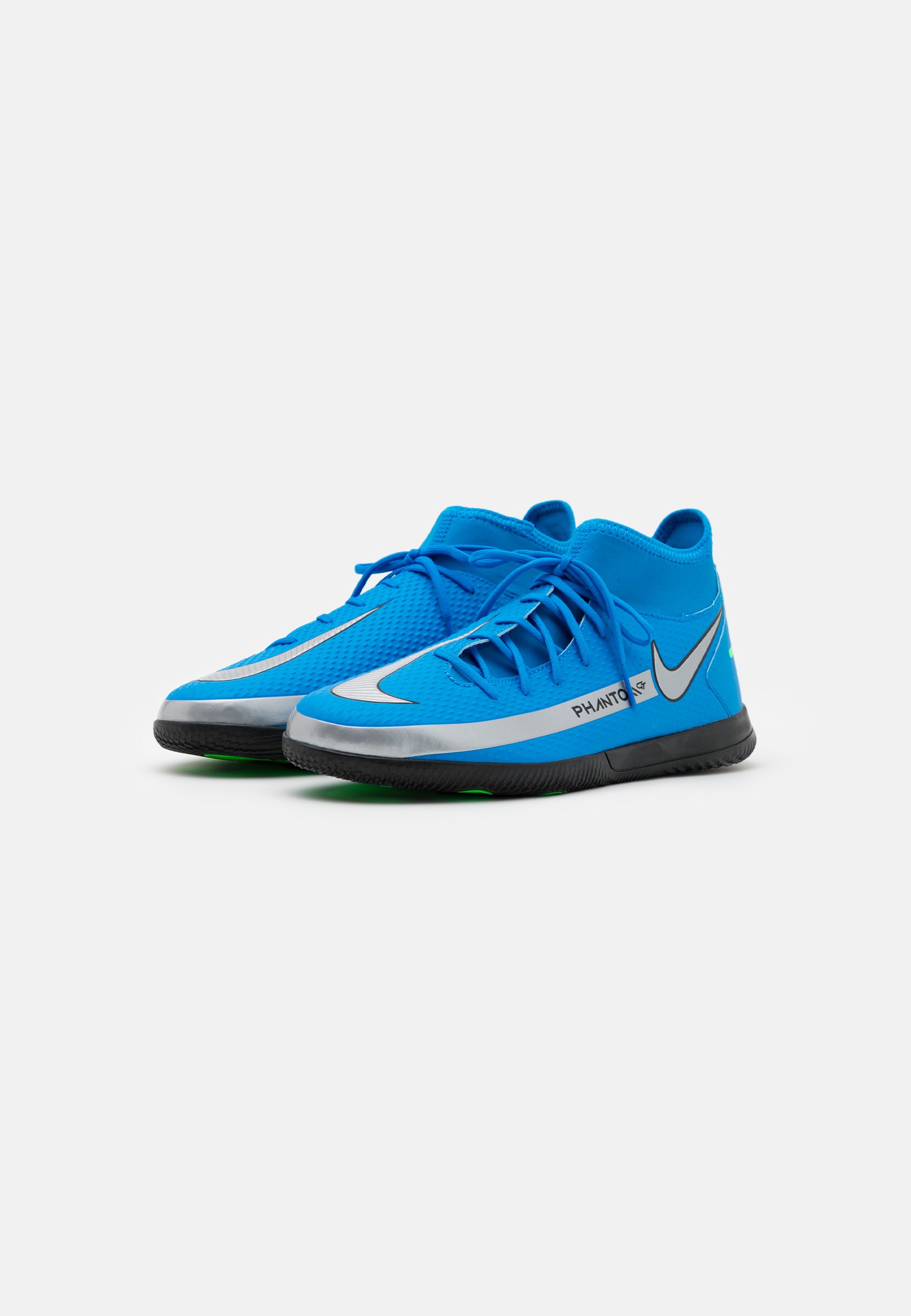 Nike Performance PHANTOM GT CLUB DF IC - Botas de fútbol sin tacos - photo  blue/metallic silver/rage green/azul - Zalando.es