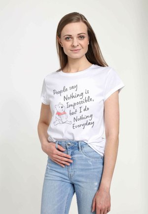 Disney DISNEY WINNIE THE POOH NOTHING IS IMPOSSIBLE - T-Shirt print - white