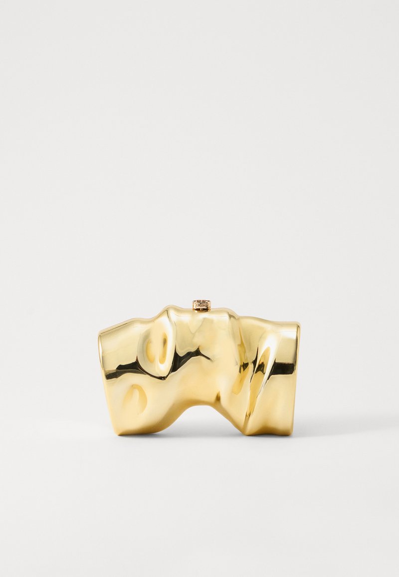 Cult Gaia SCRUNCH CLUTCH - Ručna torbica - gold coloured