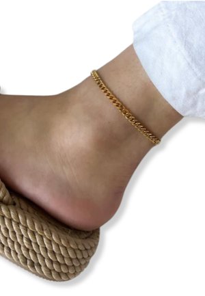 ByNouck FLAT CURB - Fußkettchen - gold coloured