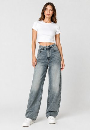 Elara, ELARA JEANS BARREL FIT - Pernera ancha - blau