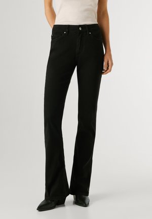 Pepe Jeans MID RISE NEW PIMLICO - Zvonové džínsy - black