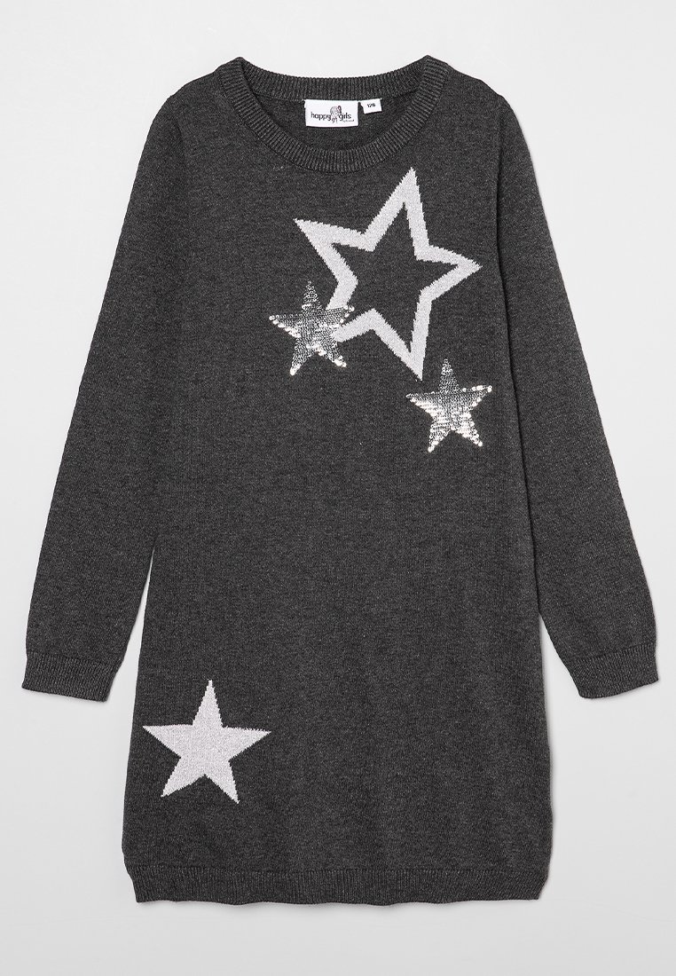 happy girls Gebreide jurk antraciet happy girls Gebreide jurk antraciet
