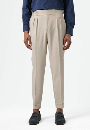 REGULAR FIT - Stoffhose - dark beige