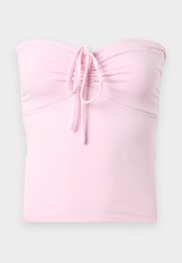 Hollister Co. TIE FRONT TUBE - Top - light pink