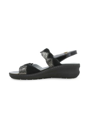 Melluso Sandali con zeppa - nero