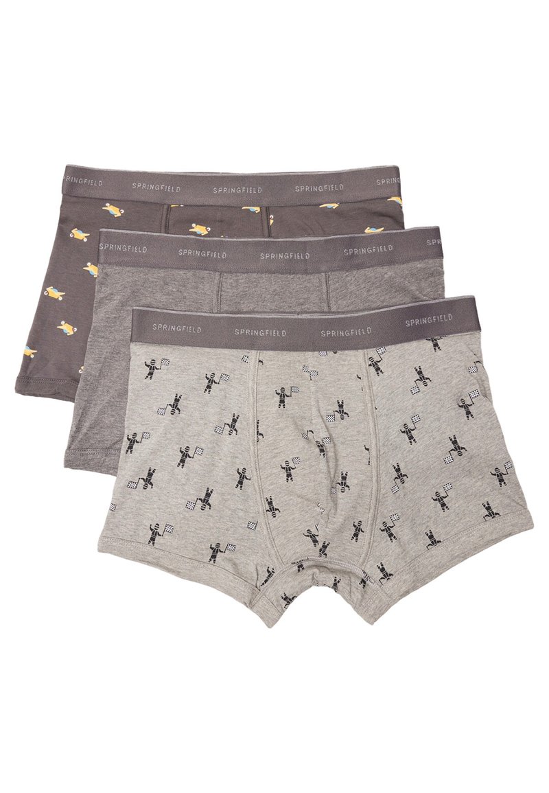 Springfield RACE 3 PACK - Pants - dark grey - Zalando.de