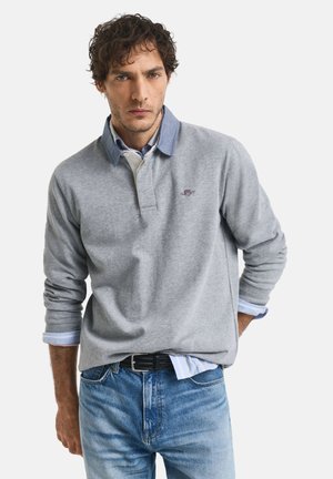 REG HEAVY RUGGER - Polo - grey melange
