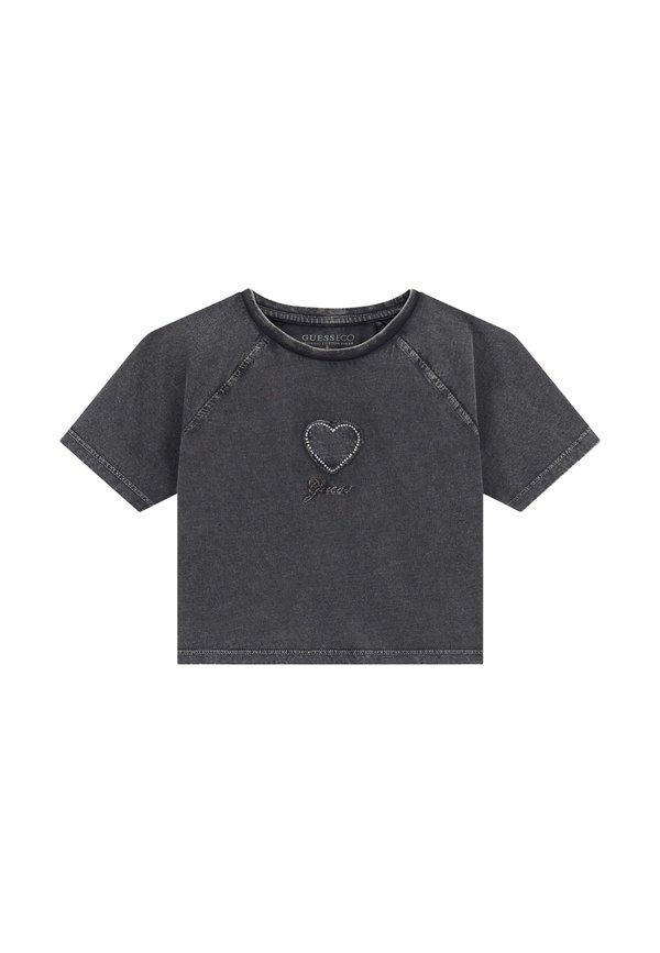 CROPPED  - T-Shirt print - schwarz