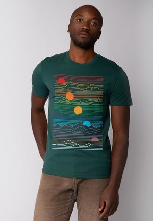 Print T-shirt - glazed green