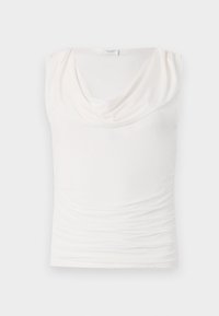 Draped Cowl Neck Top - Débardeur - white