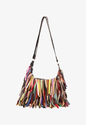 usha, Cross body bag - brown multicolor