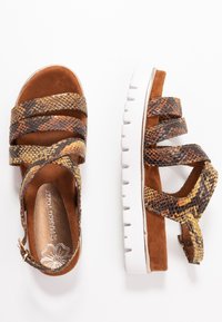 Marco Tozzi Platform sandals - saffron/multicolor