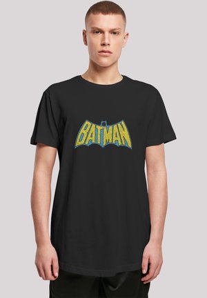 F4NT4STIC DC COMICS BATMAN CRACKLE LOGO - T-shirt print - black