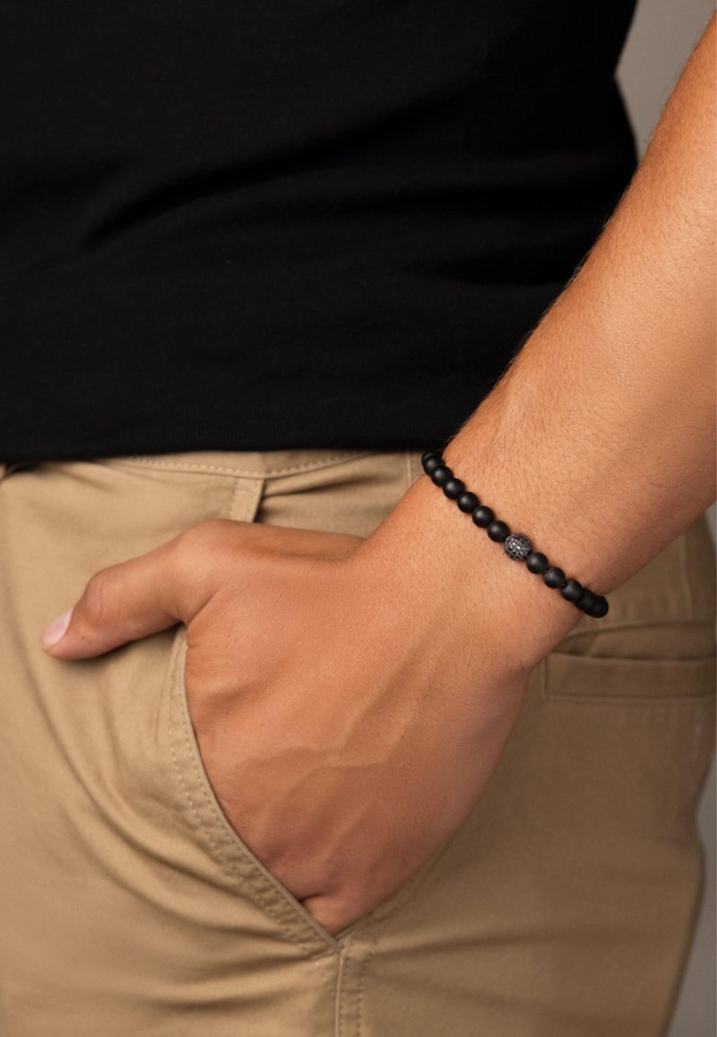 Nialaya WITH MATTE ONYX - Armbånd - black