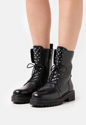 Tamaris, Bottines de cowboy / motard - black
