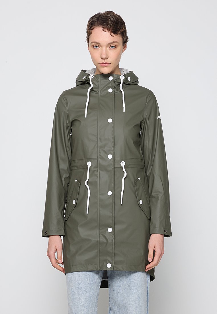 dreimaster Regenjas olijfgroen