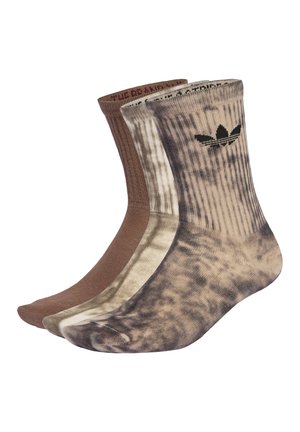 TIE DYE 3 PACK UNISEX - Șosete - brown/light brown/beige