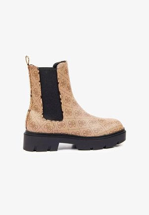 Guess, 4G CLASSIC - Enkellaarsjes met plateauzool - brown