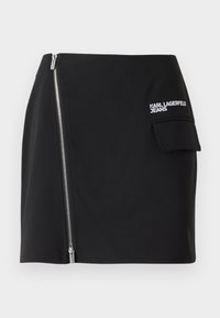 ZIP SKIRT - Mini sijonas - black
