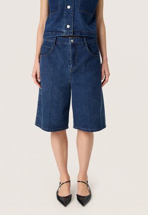 CALIANNA SELINO  - Denim shorts - dark blue denim