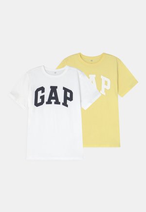 LOGO TEE BOY 2 PACK - T-shirt z nadrukiem - optic white