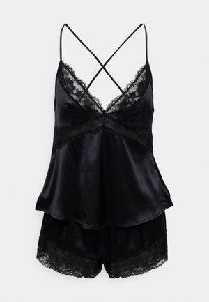 LYRA CAMISOLE SHORT - Pidžaamakomplekt - black