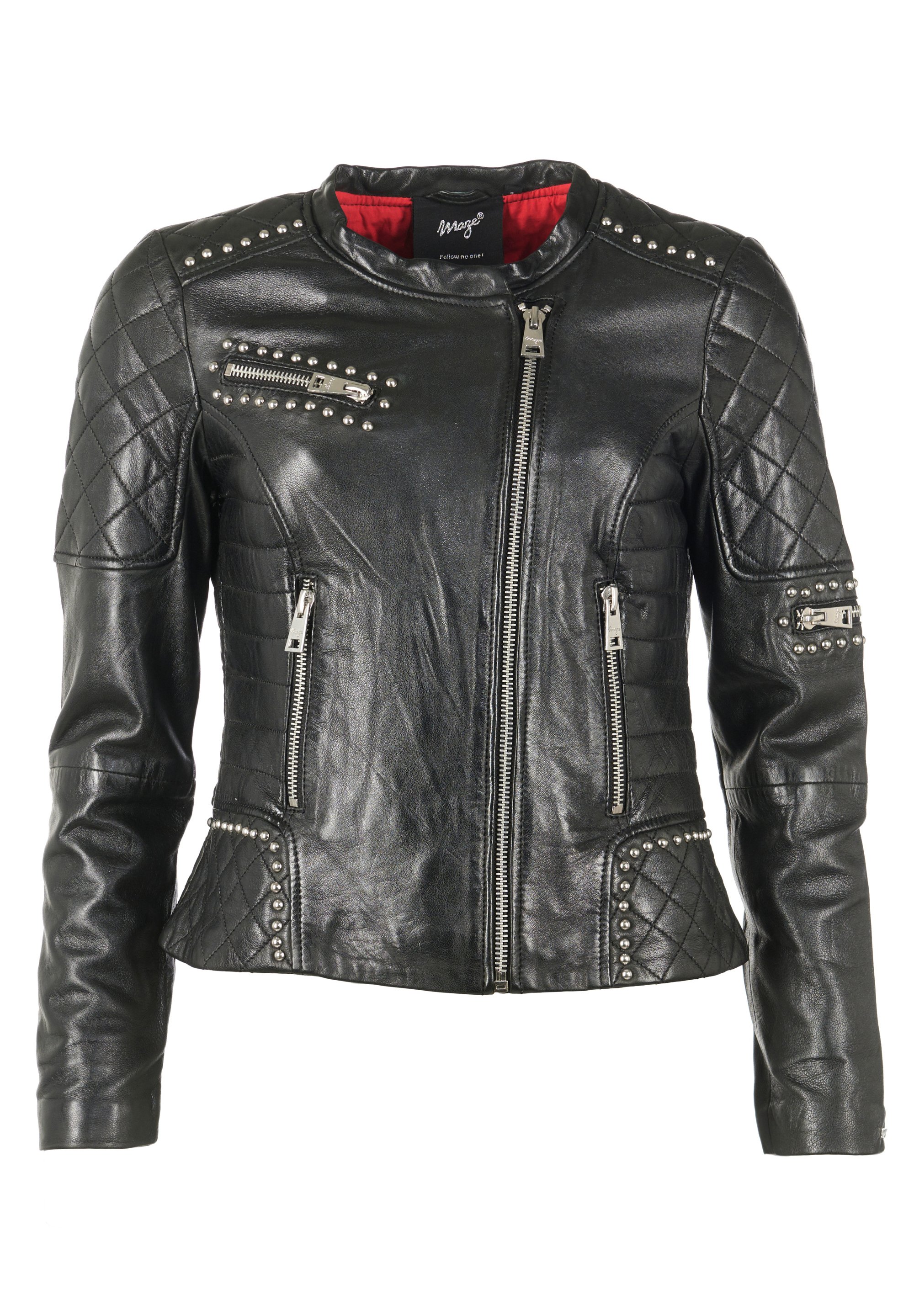 Maze Leren jas black Zalando.nl Maze Leren jas blackZwart Zalando.nl