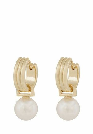 LILIE&WHITE Burnt Gold And Silver Round Disc Dangle Earrings