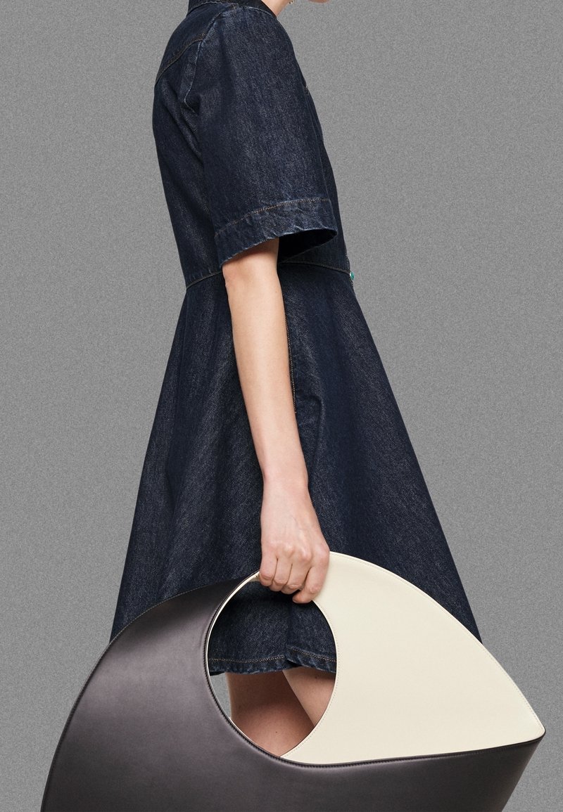 sportmax denim dress Sportmax Ruched denim dress - Women - Dark denim denim