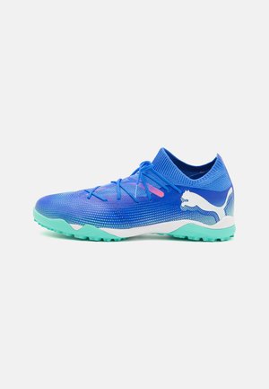Puma FUTURE 7 MATCH TT - Botines de fútbol para césped - bluemazing/white/electric peppermint