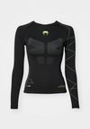 TRAINING CAMP 4.0 RASHGUARDS - Long sleeved top - black/neon green