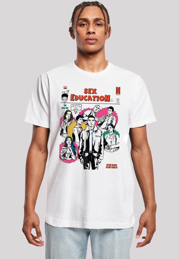 SEX EDUCATION MAGAZINE COVER NETFLIX TV SERIES - T-Shirt print - weiß