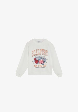 Scalpers, SCALPERS SCGRAPHIC GLITTER SWEATER - Sudadera - ecru