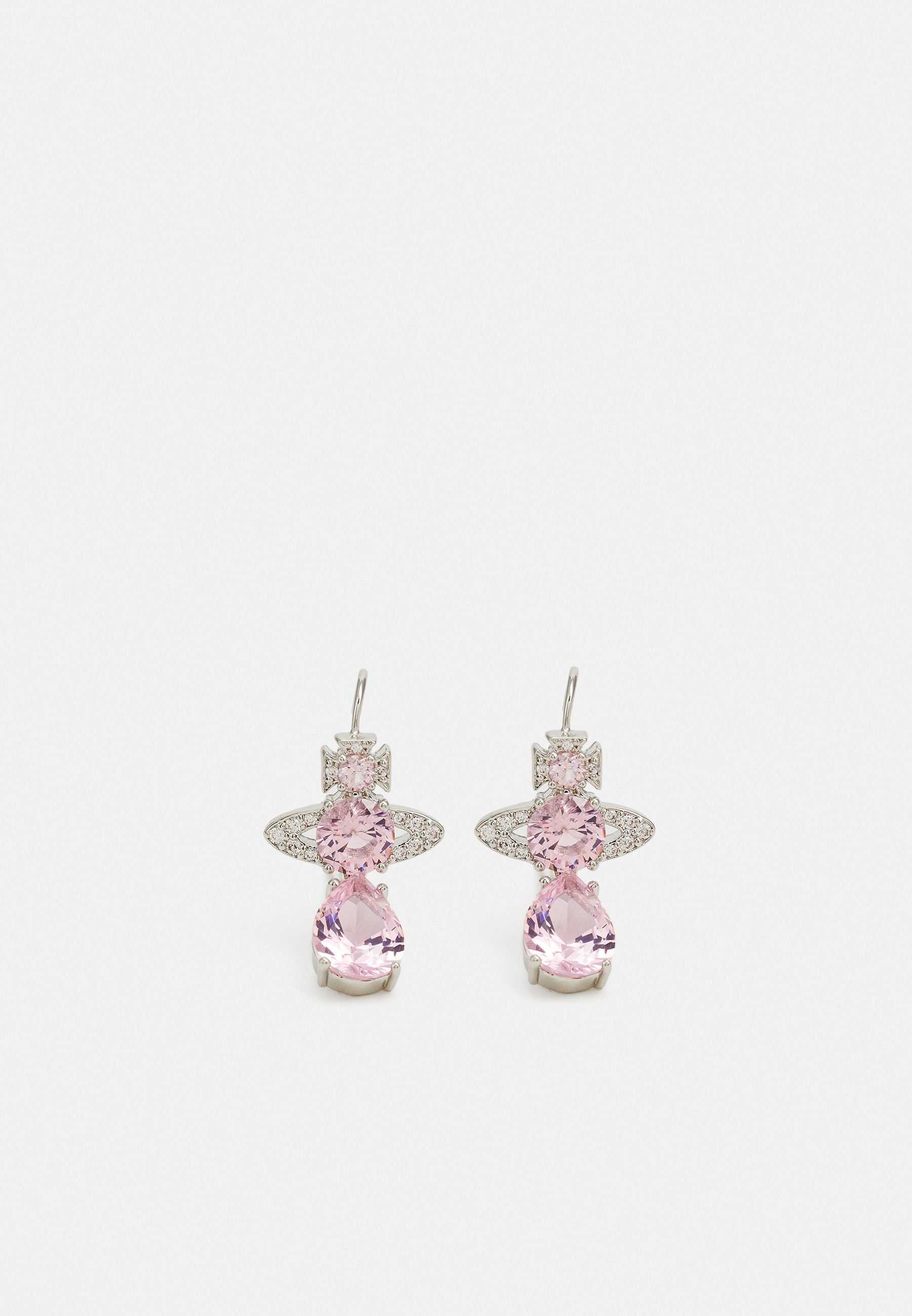 VIP【関税送料無料】希少 VIVIENNE WESTWOOD PINK EARRINGS Vivienne Westwood Kitty White Metal Pink Stud Earrings