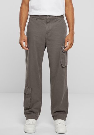 SMALL SIGNATURE WASHED STOP  - Pantaloni cargo - anthracite