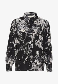 Unselected, black white painted flower
