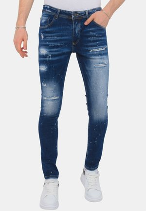 WITH PAINT SPLASH -NW - Jeans Skinny Fit - blauw