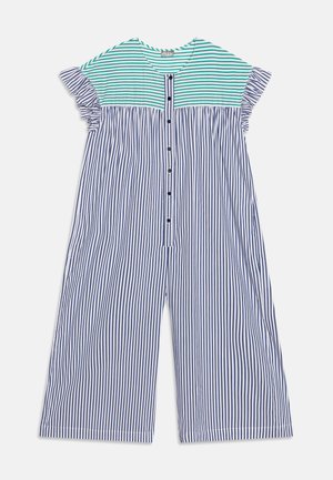 Il Gufo DUNGAREES CASUAL STRIPED - Kombinezon - blue/acqua