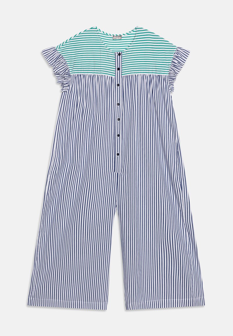 Il Gufo DUNGAREES CASUAL STRIPED - Ολόσωμη φόρμα - blue/acqua
