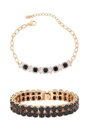 SET - Armbånd - rose gold black